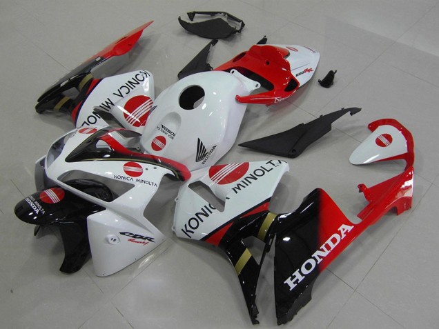 Comprare Carena Moto Honda CBR600RR 2005-2006 - Bianco Rosso Nero Lucido Konica Minolta