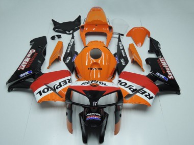 Comprare Carena Moto Honda CBR600RR 2005-2006 - Nero Arancia Bianco Rosso Repsol