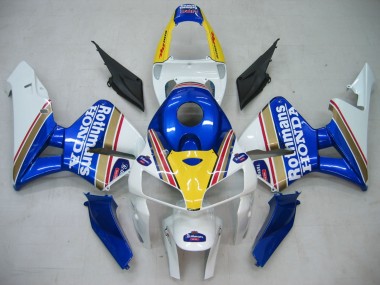 Comprare Carena Moto Honda CBR600RR 2005-2006 - Blu Bianco Giallo Rothmans