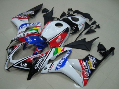 Comprare Carena Moto Honda CBR600RR 2007-2008 - Bianco Rosso Blu Nero Lucido EuroBet