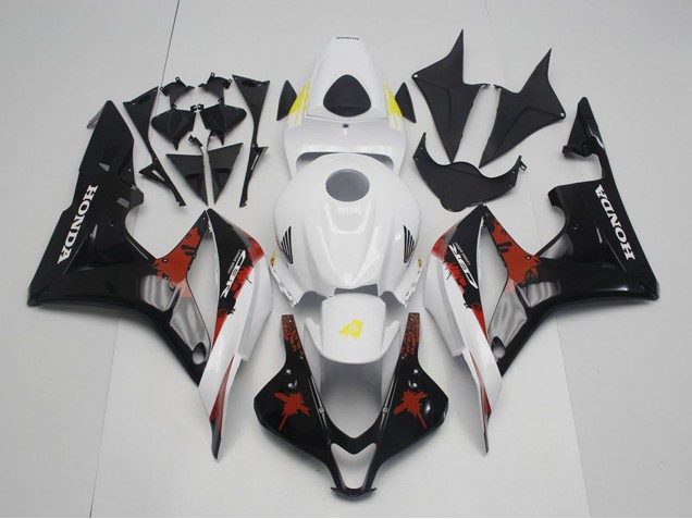 Comprare Carena Moto Honda CBR600RR 2007-2008 - Bianco Rosso Giallo Nero Lucido Limited Edition