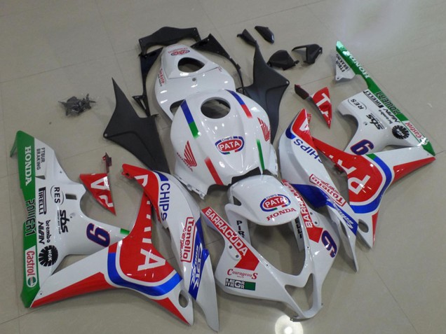 Comprare Carena Moto Honda CBR600RR 2007-2008 - Bianco Rosso Blu Verde Pata 6