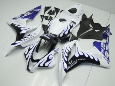 Comprare Carena Moto Honda CBR600RR 2007-2008 - Bianco Blu Nero Lucido Fiamma
