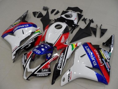 Comprare Carena Moto Honda CBR600RR 2009-2012 - Bianco Rosso Blu Nero Lucido EuroBet Lee Stella