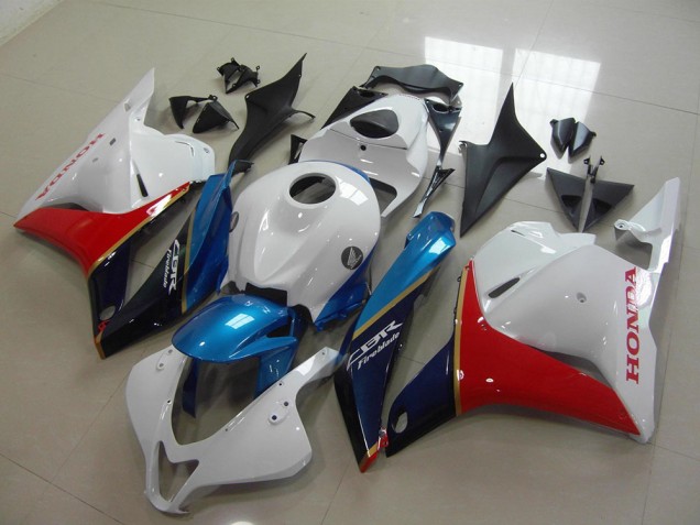 Comprare Carena Moto Honda CBR600RR 2009-2012 - Bianco Blu Rosso Nero Lucido