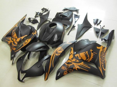 Comprare Carena Moto Honda CBR600RR 2009-2012 - Nero Opaco Arancia Cranio