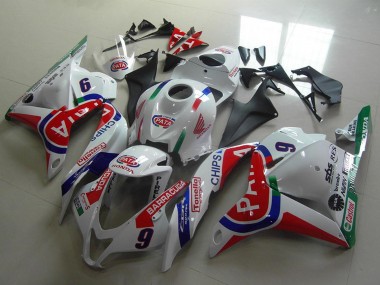 Comprare Carena Moto Honda CBR600RR 2009-2012 - Bianco Blu Rosso Pata
