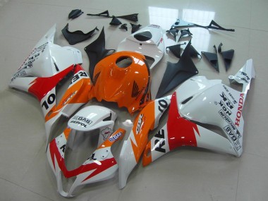 Comprare Kit Carena Moto Completo Honda CBR600RR 2009-2012 - Arancia Bianco Rosso Nero Lucido Repsol