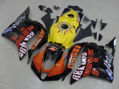Comprare Carena Moto Honda CBR600RR 2009-2012 - Giallo Arancia Nero Lucido Rossi Corsa