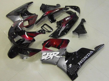 Comprare Carena Moto Honda CBR900RR 893 1996-1997 - Argento Rosso Bordeaux Nero Lucido