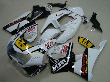 Comprare Carena Moto Honda CBR900RR 919 1998-1999 - Bianco Giallo Nero Lucido Playboy 14