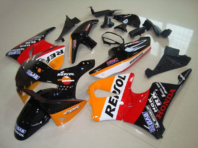 Comprare Carene Moto Honda CBR900RR 919 1998-1999 - Arancia Bianco Rosso Nero Lucido Repsol