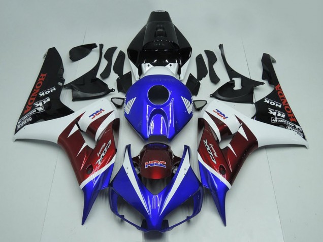Comprare Carena Moto Honda CBR1000RR 2006-2007 - Bianco Borgogna Blu Nero Lucido