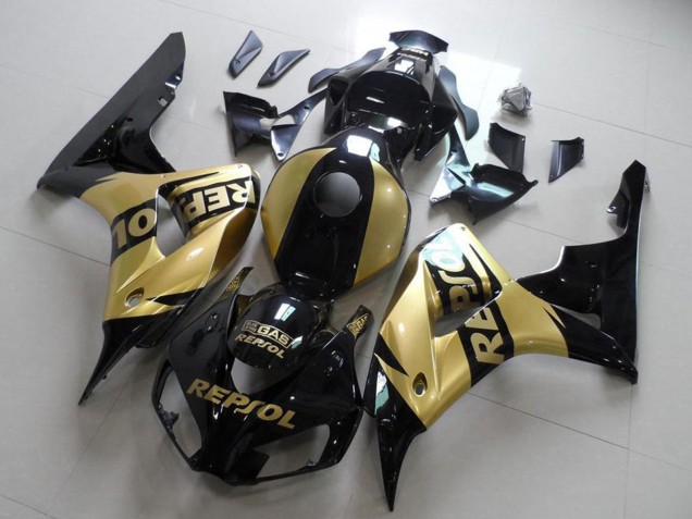 Comprare Carena Moto Honda CBR1000RR 2006-2007 - Nero Lucido Oro Repsol