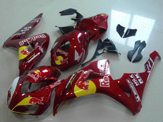 Comprare Carena Moto Honda CBR1000RR 2006-2007 - Rosso Giallo Bianco Red Bull