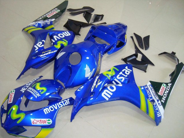 Comprare Carena Moto Honda CBR1000RR 2006-2007 - Blu Verde MoviStar Castrol