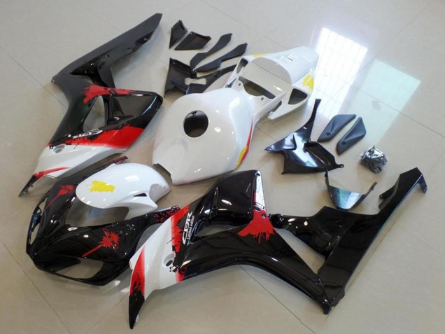 Comprare Kit Carena Moto ABS Honda CBR1000RR 2006-2007 - Bianco Rosso Nero Lucido