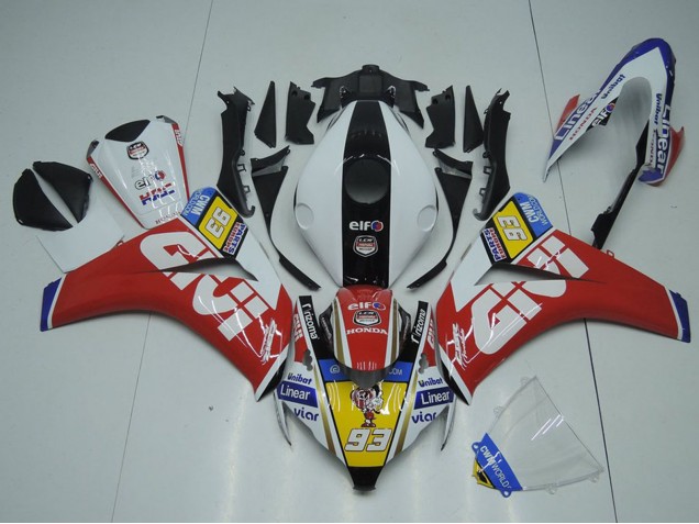Comprare Carena Moto Honda CBR1000RR 2008-2011 - Bianco Rosso Giallo Nero Givi 93