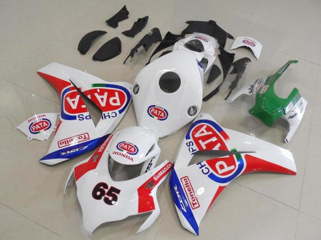 Comprare Carena Moto Honda CBR1000RR 2008-2011 - Bianco Rosso Blu Pata 65
