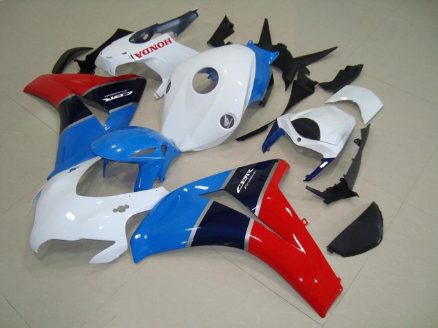 Comprare Carena Moto Honda CBR1000RR 2008-2011 - Bianco Azzurro Chiaro Rosso Nero Lucido