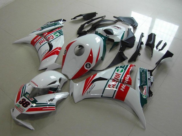 Comprare Carena Moto Honda CBR1000RR 2012-2016 - Bianco Rosso Verde Castrol 38