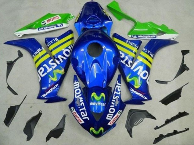 Comprare Carena Moto Honda CBR1000RR 2012-2016 - Blu Giallo Verde MoviStar Castrol