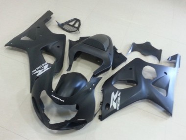 Comprare Carena Moto Suzuki GSXR 1000 2000-2002 - Nero Opaco Argento Decal