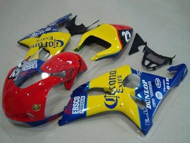 Comprare Carena Moto Suzuki GSXR 1000 2000-2002 - Giallo Rosso Blu Corona Corsa