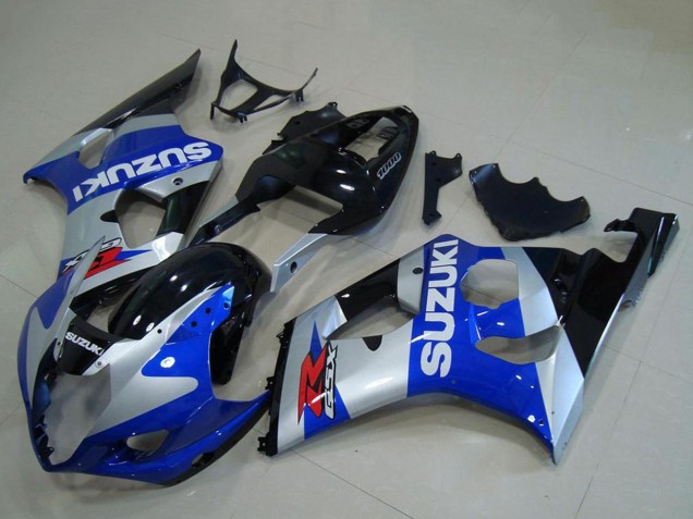 Comprare Carena Moto Suzuki GSXR 1000 2003-2004 - Argento Blu Nero Lucido Rosso