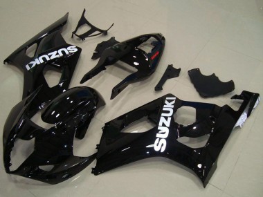 Comprare Carena Moto Suzuki GSXR 1000 2003-2004 - Nero Lucido Bianco Decal