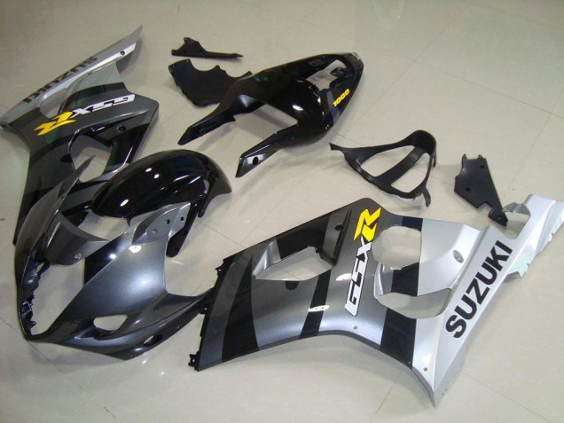 Comprare Carena Moto Suzuki GSXR 1000 2003-2004 - Argento Grigio Nero Giallo