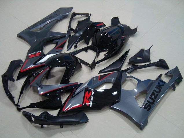 Comprare Carena Moto Suzuki GSXR 1000 2005-2006 - Nero Lucido Nero Opaco Rosso