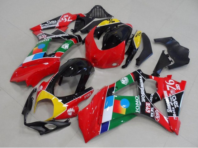 Comprare Carena Moto Suzuki GSXR 1000 2007-2008 - Rosso Giallo Nero Blu Bianco Verde