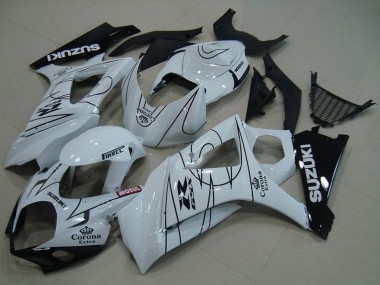 Comprare Carena Moto Suzuki GSXR 1000 2007-2008 - Bianco Nero Corona