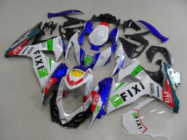 Comprare Carena Moto Suzuki GSXR 1000 2009-2016 - Bianco Blu Verde Giallo Rosso Fixi