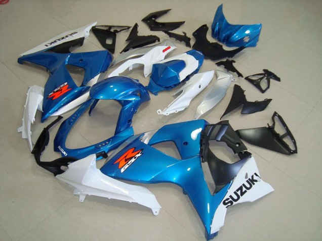 Comprare Carena Moto Suzuki GSXR 1000 2009-2016 - Azzurro Chiaro Bianco Nero OEM Stile