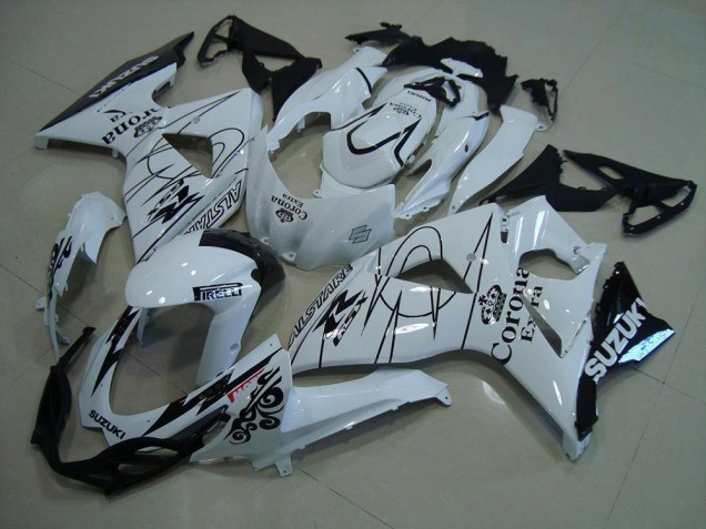 Comprare Carena Moto Suzuki GSXR 1000 2009-2016 - Bianco Nero Corona