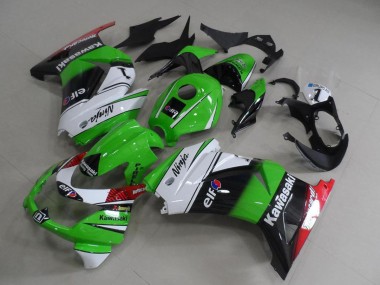 Comprare Carena Moto Kawasaki ZX250R 2008-2012 - Bianco Verde Nero Rosso Elf
