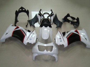 Comprare Carena Moto Kawasaki ZX250R 2008-2012 - Bianco Rosso Nero Lucido