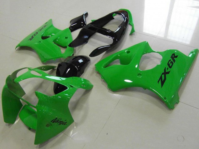 Comprare Carena Moto Kawasaki ZX6R 2000-2002 - Verde Nero Lucido