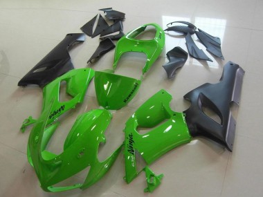 Comprare Carena Moto Kawasaki ZX6R 2005-2006 - Verde Nero Opaco