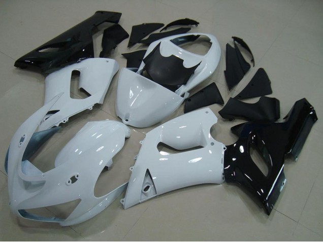 Comprare Carena Moto Kawasaki ZX6R 2005-2006 - Bianco Nero
