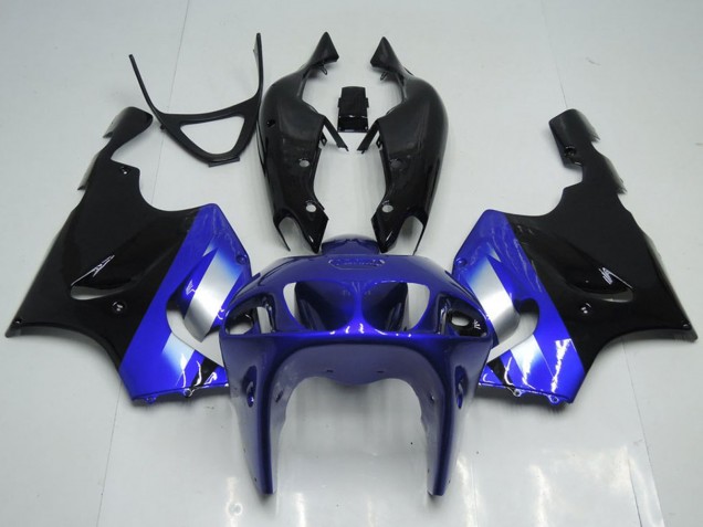Comprare Carena Moto Kawasaki ZX7R 1996-2003 - Blu Argento Nero Lucido