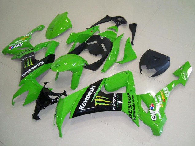 Comprare Carena Moto Kawasaki ZX10R 2008-2010 - Verde Nero Lucido Giallo Mostro