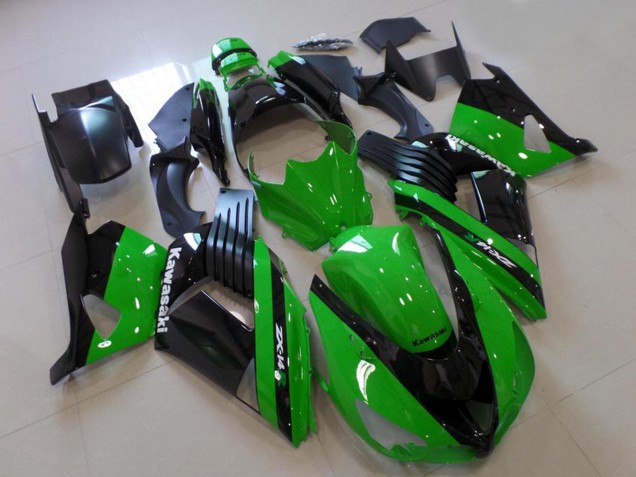 Comprare Carena Moto Kawasaki ZX14R ZZR1400 2006-2011 - Verde Nero Lucido