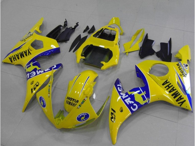 Comprare Carene Moto Yamaha YZF R6 2003-2004 - Giallo Blu Cammello