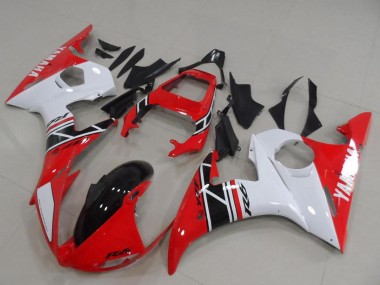 Comprare Kit Carena Moto Yamaha YZF R6 2003-2004 - Bianco Rosso Nero Lucido
