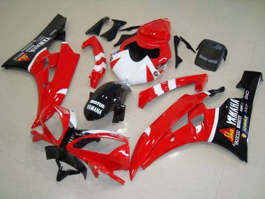 Comprare Carena Moto Yamaha YZF R6 2006-2007 - Rosso Bianco Nero Lucido Motul