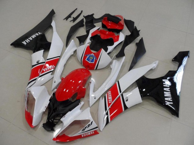 Comprare Kit Carena Moto ABS Yamaha YZF R6 2008-2016 - Bianco Rosso Nero Lucido