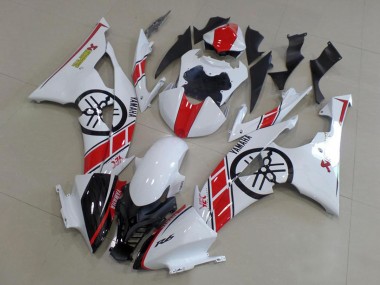 Comprare Kit Carena Moto Completo Yamaha YZF R6 2008-2016 - Bianco Rosso Nero Lucido